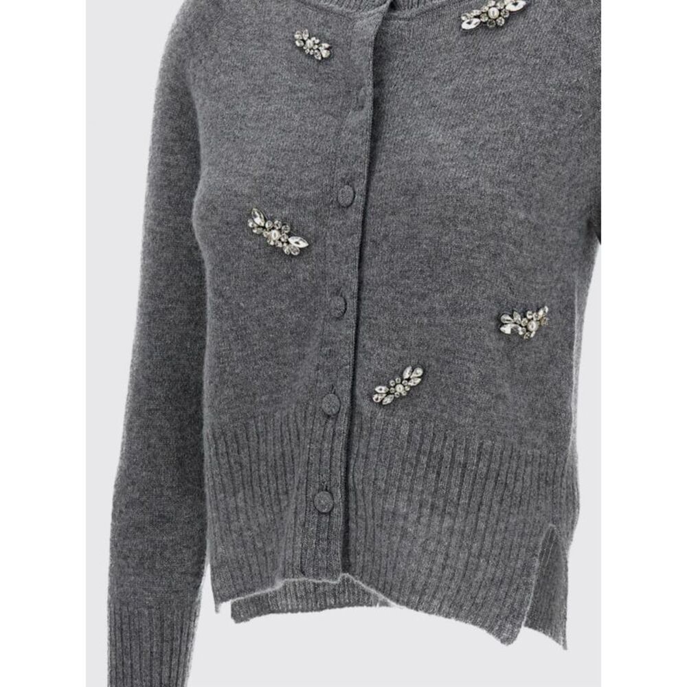 Simone Rocha Women Simone Rocha Cashmere Cardigan With Rhinestones - Picture 4 of 4